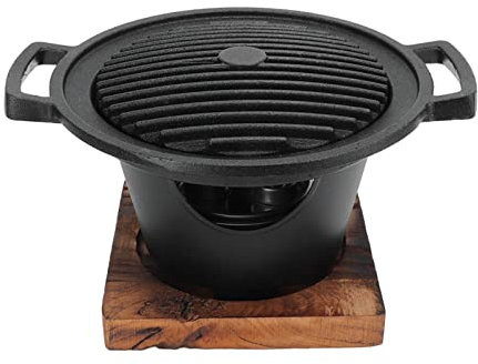 QANYEGN Gril De Barbecue ne Pas Fumée, Gril D'intérieur ne Pas Fumée, Gril De Barbecue, Petit Gril pour Une Personne, idéal pour Une Utilisation à la Maison Et à L'extérieur.