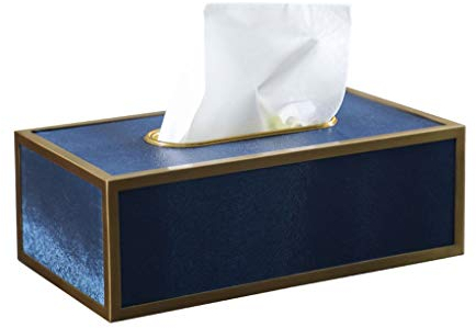 GLigeT Taschentuchbox Haushalt Gold Frame Tissue Box Handmade Tissue Box Couchtisch Restaurant Tabelle Gewebeaufbewahrungsbehälter-Hochzeits-Geschenk Kosmetiktücherbox