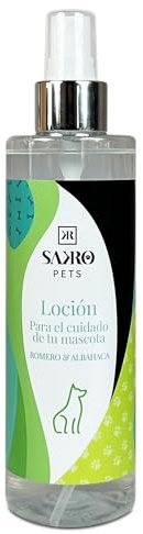 Lozione Naturale per Cani con Rosmarino e Basilico - Colonia Biologica per Cani con Oli Essenziali