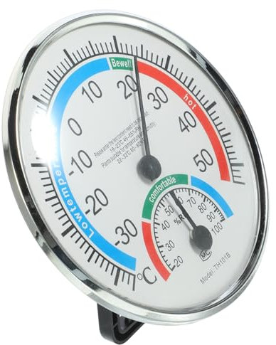 Yardwe 4stücke Präziser Temperatur Und Luftfeuchtigkeitsmesser Hygrometer Für Innen Und Außen Für Garten Büro Schlafzimmer Gewächshaus Robustes Material Faltbarer Ständer