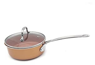 , Casserole Poêle antiadhésive Cuivre Céramique Poêle à induction Poêle Casserole Four et lave-vaisselle Poêle antiadhésive Ustensiles de cuisine Wok