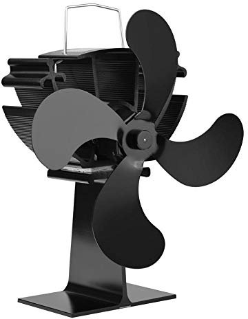 HPTHLY Stove Fan Wood Stove Fans Fireplace Fan Heat Powered Fan With 4 Blade