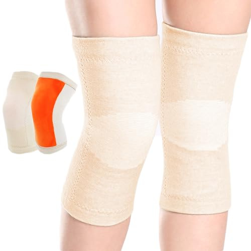 Rodilleras térmicas gruesas de carbón de bambú, elásticas, cálidas, de punto suave, ligeras y cómodas, para artritis, alivio del dolor en las articulaciones, para hombres y mujeres mayores