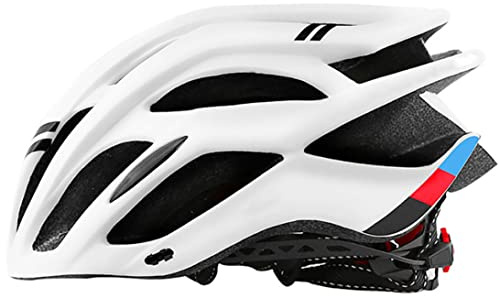 Veesper Casque de vélo, sécurité légère pour Cycle de Route de Montagne, équipement extérieur Sport Blanc
