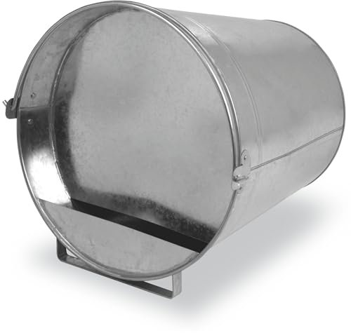 Agrarzone Geflügel Tränkeeimer Metall verzinkt 7 Liter - robuste Hühnertränke - rostfrei & leicht zu befüllen - Geflügeltränke für Hühner, Enten & Gänse