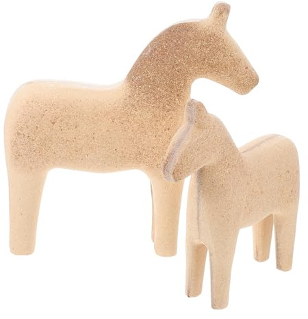 HAPINARY 2stücke Diy Holzpferd Rohling Robuste Unbemalte Holzpferde Für Kreative Handmalerei Dekorative Diy Ornamente Für Junge Mädchen Und Bastelfans