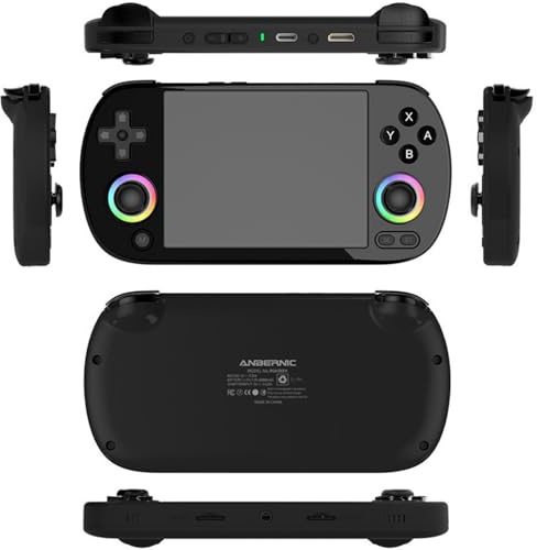 RG40XXH Consola Retro Portatil, Pantalla IPS de 4 Pulgadas, Consola de Videojuegos Portátil con Sistema Linux de Código Abierto, Tarjeta TF de 64GB, 5000+ Juegos Clásicos(Black)