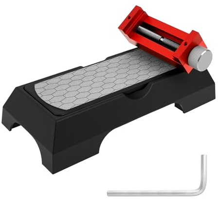 Chisel Sharpening Kit with Sharpening Stone, Chisel Sharpener, Chisels Honing Guide for Chisels and Planes Width 0.2 to 2.55 with Sharpenings Angle Fixture Fine/Coarse Plate, 400/1000/Grit