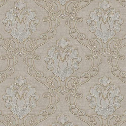 Sanders & Sanders papier peint baroque gris 53 cm x 10 m