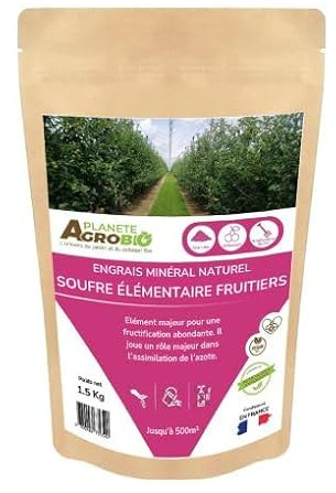 Soufre élémentaire fruitiers 1.5 Kg