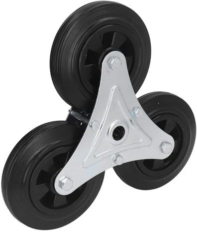 Itonash Stair Climbing Wheel, Heavy Duty 6.3in Rubber Wheel Climber with Explosion Proof Bearing, for Shopping Cart Trolley Utility Transport Stairs Curbs