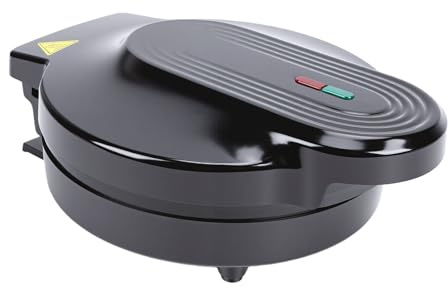 Yosoo Heart Waffle Maker, 1000W Double Sided Waffle Iron with Non Stick Heating Plates for 5 Heart Shaped Waffles, Adjustable Temperature, Compact Design for Breakfast and More (US Plug 110V)
