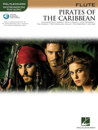 Pirates of the Caribbean Klaus Badelt | Flöte Noten Instrumental Play-Along für Schüler und Anfänger | Film Solo Buch mit Online Audio | Flöte Songbook für Üben Unterricht & Performance He's a Pirate