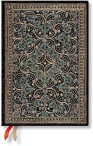 Paperblanks Flexi 12-Monatskalender 2024 Restauration, Horizontal - Midi (175 x 125), Deutsch