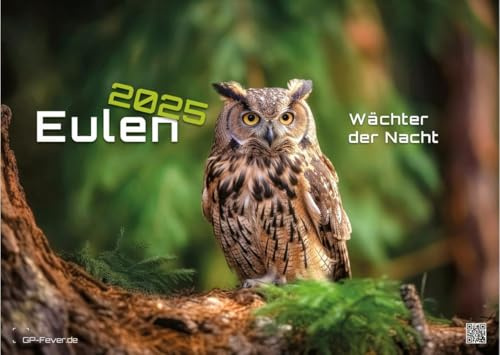 Eulen - Wächter der Nacht - 2025 - Kalender DIN A3: Der Wandkalender mit den schönsten Eulen-Motiven für das Jahr 2025 im Format DIN A3 (ca. 42 x 30 cm)!