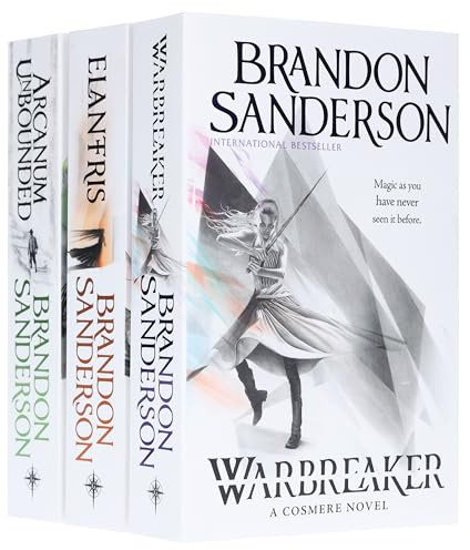 Brandon Sanderson 3 Books Collection Set (Arcanum Unbounded, Elantris, Warbreaker)