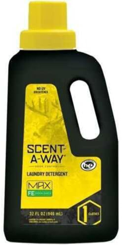 Hunters Specialties Scent-A-Way MAX Fresh Earth Laundry Detergent | Scent Eliminator Formula for Hunting Gear - 32 OZ Bottle