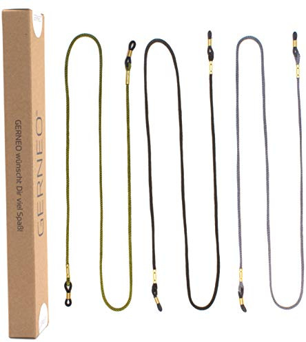 GERNEO® - London – hochwertiges Brillenband aus Stoff – extra lange Unisex Brillenkordel für Sonnenbrillen & Lesebrillen – diverse Farben