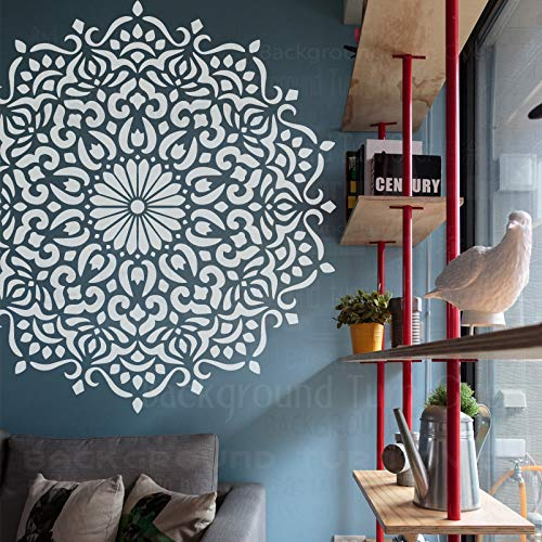 130cm Giant Mandala Indian Arabic Ethnic Round Schablone Schablonen Für Wände Große Farbe Große Vorlage Wiederverwendbare Mandala Bodenbelag Vorlagen Malerei Dekoration Rahmen Fliesen Holz Mandalas