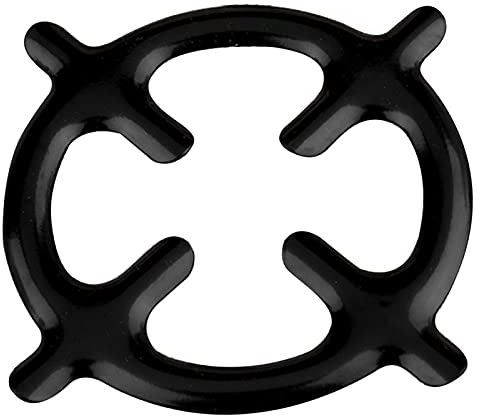 GeKLok Coffee Maker Shelf Support, Aluminum Gas Stove Cooker Plate Coffee Pot Stand Reducer Ring Holder, Burner Grate Heat Simmer Coffee Pots Espresso Makers Stand(black)