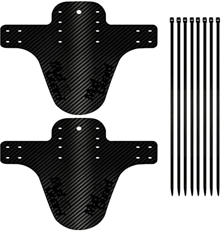 2 Piezas Guardabarros de Bicicleta, Guardabarros Delantero, Guardabarros MTB, para Ruedas Delanteras o Traseras de Bicicletas (Negro)