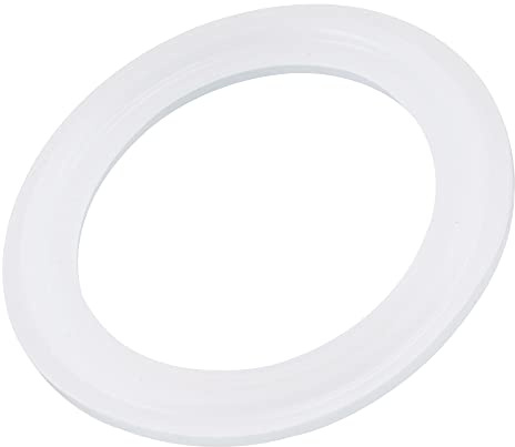 sourcing map Silicone Rubber Gasket Industrial Flange O-Ring 2.5inch OD White Pack of 5