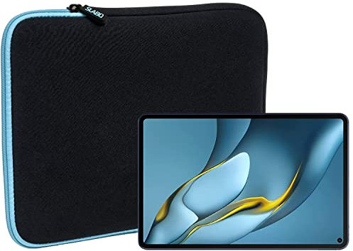 Slabo Tablet Tasche Schutzhülle für Huawei MatePad Pro 10.8 Hülle Etui Case Phablet aus Neopren – TÜRKIS/SCHWARZ