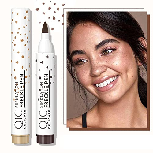 Stylo de tache de rousseur semi permanent, Stylo De Tache Rousseur, Fausses Taches de Rousseur, Freckle Pen, Outil de Maquillage de Taches de Rousseur pour le Maquillage, Imperméable (01)
