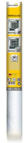 Schellenberg Fiberglas-Fliegengitter weiß 140x250 + Schellenberg Befestigungsband für Polyester, Fiberglas und Alu | Fliegengitter-Klebeband