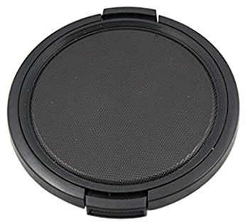 Ruilogod Neue 62mm Objektivkappe Haubenabdeckung Schnapp Schwarz für SLR-Kamera