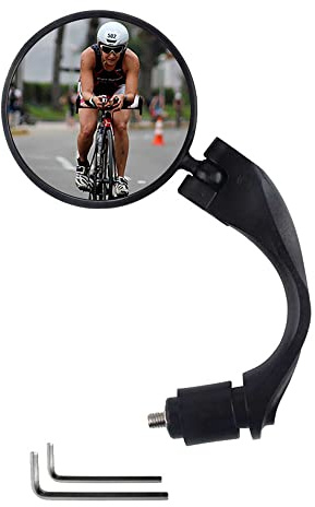 ZhuiKun Fahrradspiegel HD 360° Verstellbar Universal Weitwinkel Rückspiegel Fahrrad Fahrradlenkerspiegel Mini Seitenspiegel - Set 1