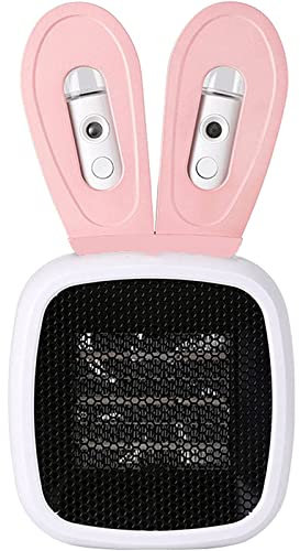 TIANYIA PTC Ceramic Heater, Humidifying and Hydrating Spray Heater, Pink Electric Space Heater for Room Living Room Office