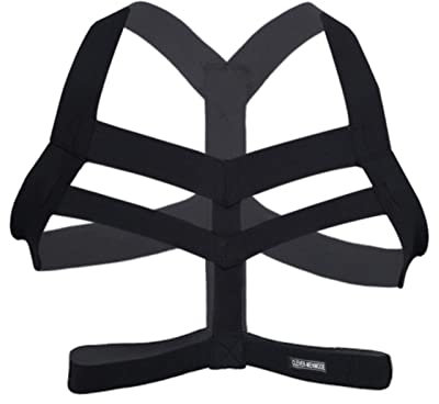 PIYAX Herren Brustgeschirr Dessous Männer Neckholder Riemen Nachtclub Erotik Hollow Out Kostüm
