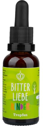 BitterLiebe® Bitterstoffe Tropfen für Kinder 30ml mit praktischem Pipettenverschluss I Bittertropfen aus Die Höhle der Löwen I Hildegard von Bingen, Bitterkräuter
