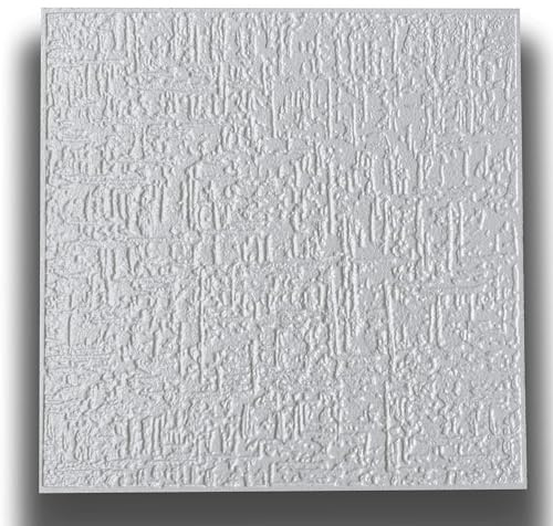 10 o 20mq (40 oppure 80 pezzi) di pannello decorativo a soffitto in polistirene compatto 50x50cm (spess. 1cm) PORTO Pacco da 20 metri quadrati