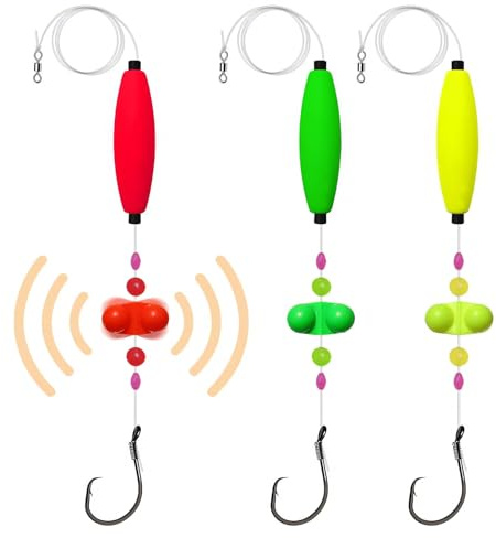 Angelzubehör Set, Angelhaken mit Vorfach Wels Angel Vorfach Wels Haken Schwimmer Angelvorfächer Angelhaken Set Angelzubehör Set Angelhaken für Schwimmer (B)