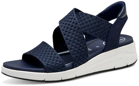 TAMARIS Comfort dam TC Vegan kilsandaler, marinblå, 38 EU, marinblå, 38 EU