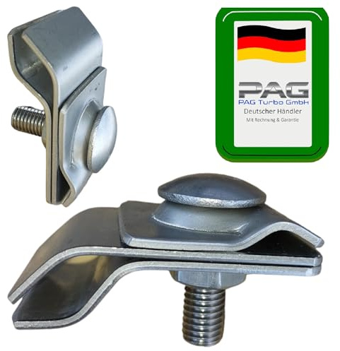 PAG Turbo GmbH - Dachrinnenklemme Dachrinnenhalter Anschlussklemme für Blitzschutz, Blitzableiter (Edelstahl) Art. Nr. BS10