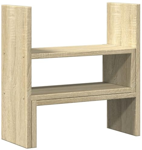 vidaXL Schreibtisch-Organizer Verstellbar Sonoma-Eiche 40x17x41 cm