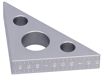 Ruler, Right Angle Ruler 3D Multi-Angle Measuring Ruler Woodworking Height and Angle Measuring Tool Aluminum Thickened Alloy for DIY Woodworking Workshop Table and Miter Saw