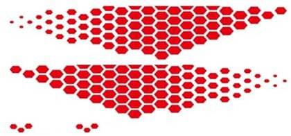 Winglet Diffusor 1Set Für VW Für Golf 4 5 6 7 Für TSI Für TCR Für Polo Racing Körper Aufkleber Auto Aufkleber Tür Seite Rock Decor Vinyl Aufkleber Auto Zubehör Seitenschweller(Rot)