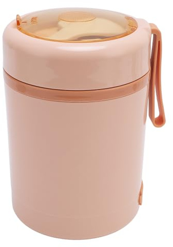 Lunch Box elettrico, scaldavivande portatile alimentato tramite USB da 600 ml con cucchiaio in acciaio inox 304, temperatura costante di 60 °C, coperchio anti-rovesciamento, (PIN