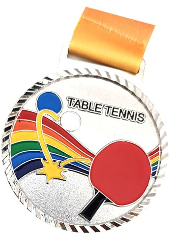 Medaillen mit Band für Kinder, Teenager, Gewinner, Medaillen für Wettbewerbe, Party, Feier, Sport, Auszeichnung, Tischtennis-Medaillen