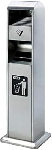 Posacenere da Pavimento Portacenere Autoportante per Esterni in Acciaio Inox Portacenere Portacenere Rettangolare per La Protezione Ambientale Portacenere da Pavimento Nero