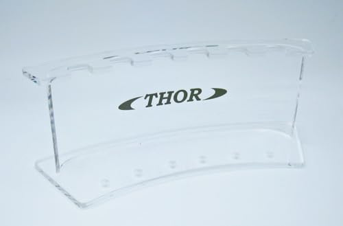 THOR-DARTS Dartständer Bow, Acryl, transluzente Dartstation, Dartsholder für 2 Dartsets, mit Thor Logo
