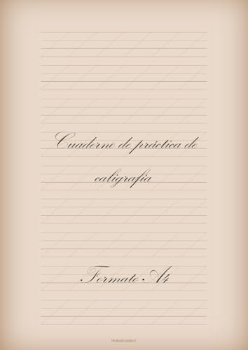 Cuaderno de práctica de caligrafía – Formato A4