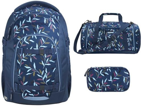 Southbag coocazoo Mate Schulrucksack-Set 3tlg inkl. Schlamperbox und Sporttasche (Boho Glam V2)