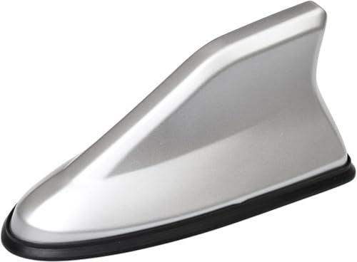 LYBFDCL Antenne Aileron de Requin pour Hyundai Kona Matrix Encino H-1 I20 Ioniq 5, Antenne de Toit Automobile Requin Améliorer Le Signal Étanche Antipoussière,Silver