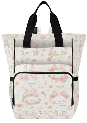 Ttgoth Sac à dos à langer imperméable avec porte-biberons isothermes, sac à dos de voyage multi-poches avec sangles de poussette pour maman et papa