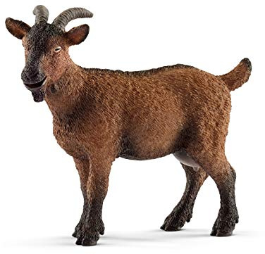 Schleich Farm World | Ziege 13828 | Spielfigur ab 3 Jahren | 2 x 8 x 7 cm | schleich Bauernhof Spielfigur | detailgetreue Tierfigur | Geschenk für Jungen und Mädchen